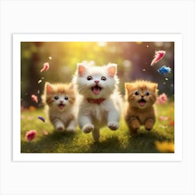 Cute Kittens 1 Art Print