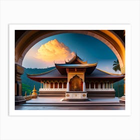 Buddhist Temple Art Print