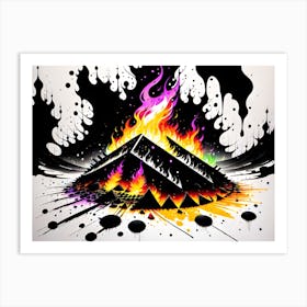 Pyramid Of Fire Art Print