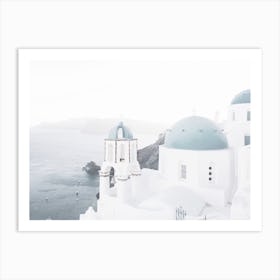 Santorini Cathedral Art Print