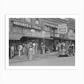 Street Scene, San Augustine, Texas By Russell Lee Art Print