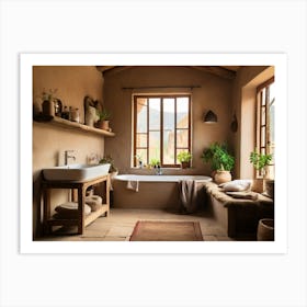 Mediterranean Bathroom Art Print