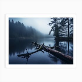 Foggy Lake 2 Art Print