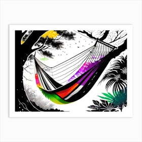 Rainbow Hammock 1 Art Print