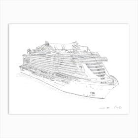 MSC Seaside Art Print