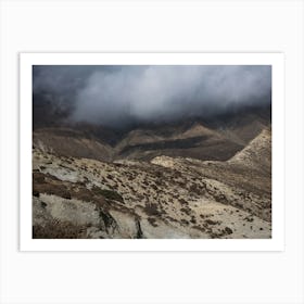 Cloudy Day In The Himalaya Mountains Art Print