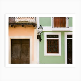 Colorful Houses Of Dominican Republic Art Print