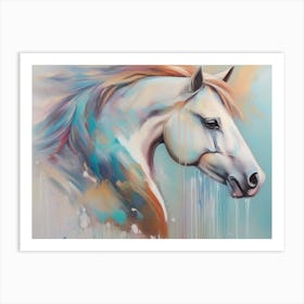 White Horse 9 Art Print