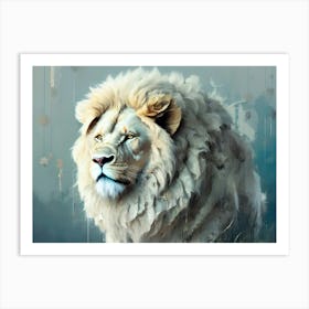 Lion art 51 Art Print