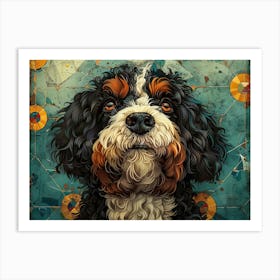 Bernedoodle Fine Art Portrait 2 Art Print