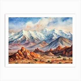 Nevada Mountains Art Print