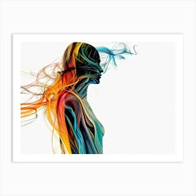 Abstract Of A Woman 5 Art Print