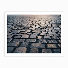 Cobblestone Street 3 Art Print