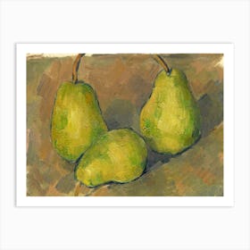 Three Pears (1878–1879), Paul Cézanne Art Print