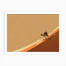 Camel In The Desert 6 Art Print