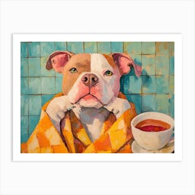 Pitbull Spa Day 5 Art Print