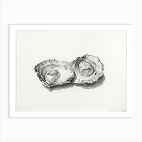 Two Opened Oysters, Jean Bernard Art Print