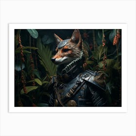 Gray Fox 4 Art Print