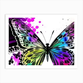 Rainbow Butterfly 2 Art Print