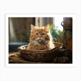 domestic cat 1 Art Print