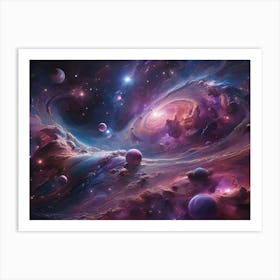 Nebula Paintings Art Print 2 Art Print