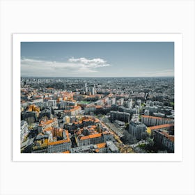 Italy City Print, Cityscape Wall Art Milano Art Print