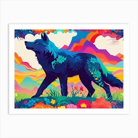 Wolf Painting 15 Art Print