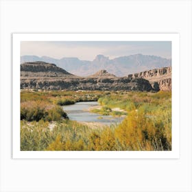 Warm River Day Art Print