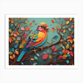 Colorful Bird 7 Art Print