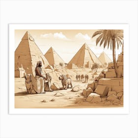 Egyptian Scene Art Print