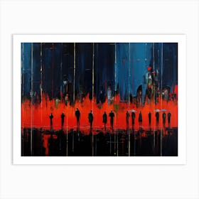 'People In The City' Art Print