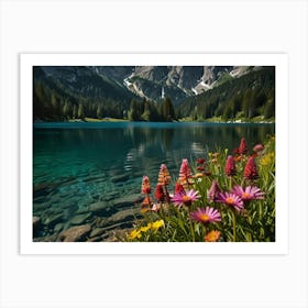 Lake In The Mountains 8 Art Print