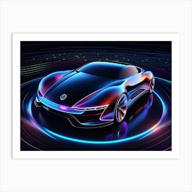 Futuristic Car 36 Art Print