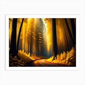 Road In The Forest 2 Art Print