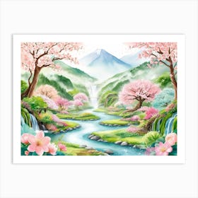 Sakura Blossoms 5 Art Print
