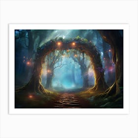 Fairy Forest Paintings Art Print 8 Art Print