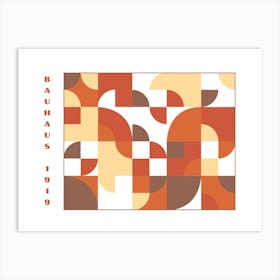 Bauhaus Orange Exhibition 22 Art Print