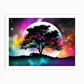 Tree In The Sky 12 Art Print