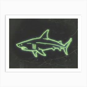Neon Port Jackson Shark 4 Art Print