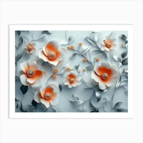 Paper Flowers 114 Art Print