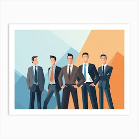 Group Of Businessmen 5 Art Print