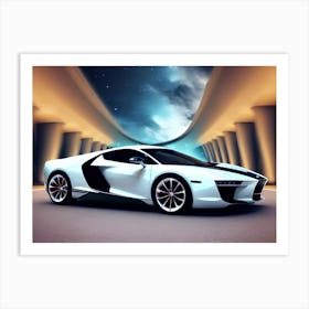 Futuristic Sports Car 24 Art Print