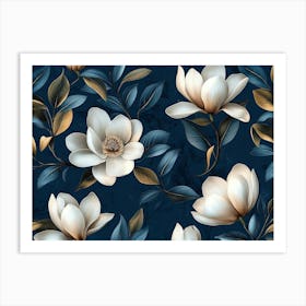 3d Magnolia Art Print