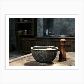 Bowl On A Table 2 Art Print