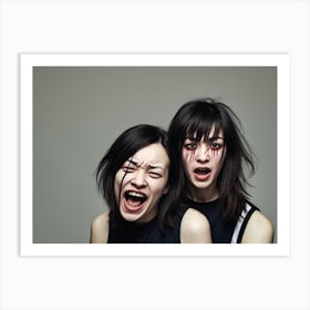 Two Asian Women Art Print