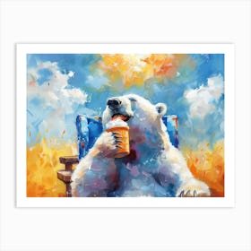 Hot Polar Bear Art Print