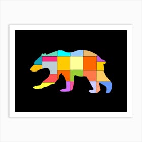 Bear in parts Art Print