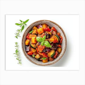 Vegetable Salad In A Bowl 1 Art Print