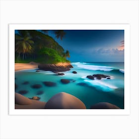 Beautiful beaches in Sri Lanka Art Print