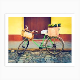 The Fruit Seller'S Bicycle Art Print